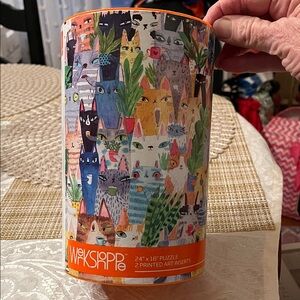 Cat Puzzle - Multicolor by Werkshoppe: Cat Plant Exchange 500 Piece